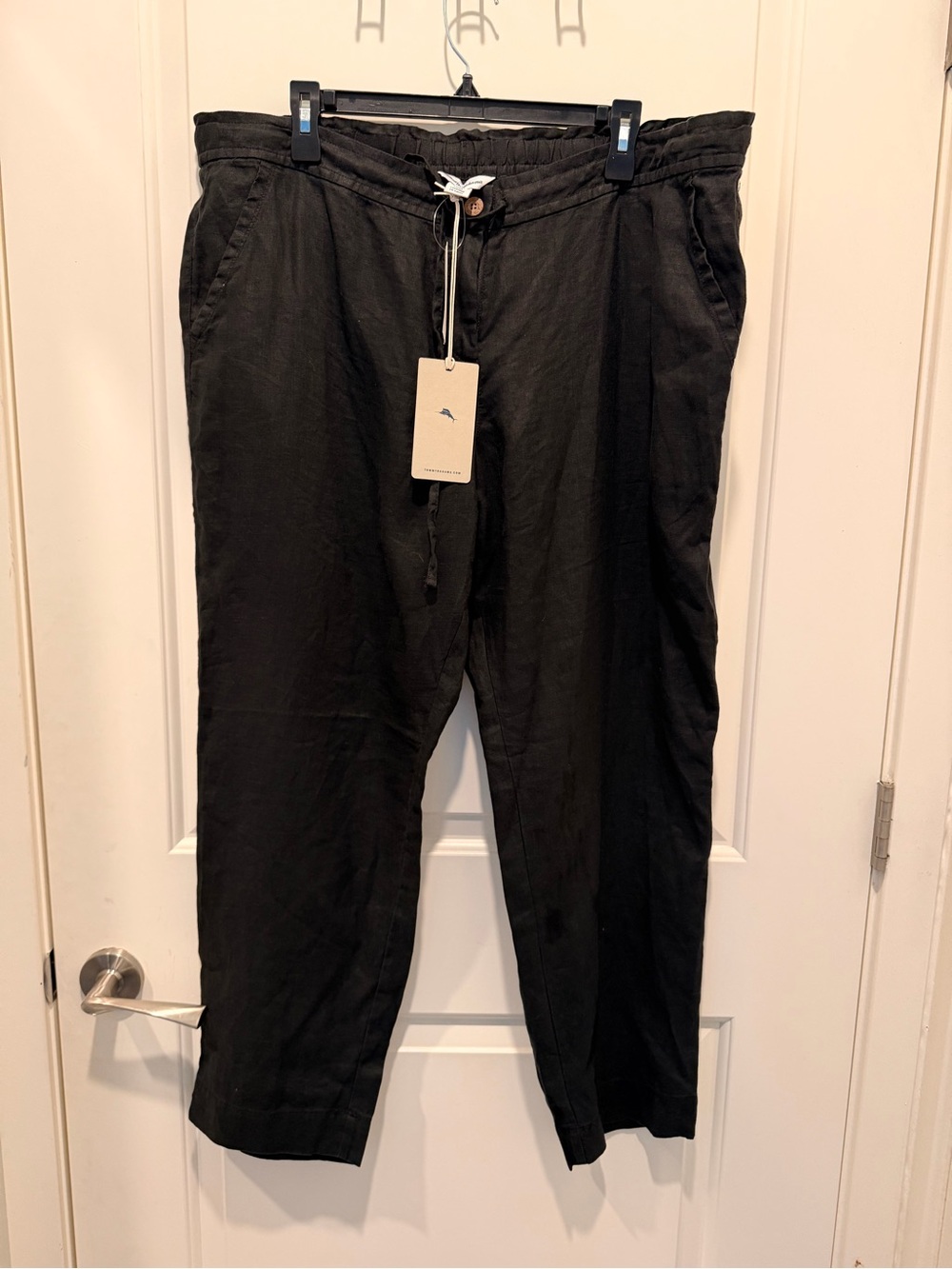 Tommy Bahama Palmbray Tapered Linen Pants Black
XL/TG New